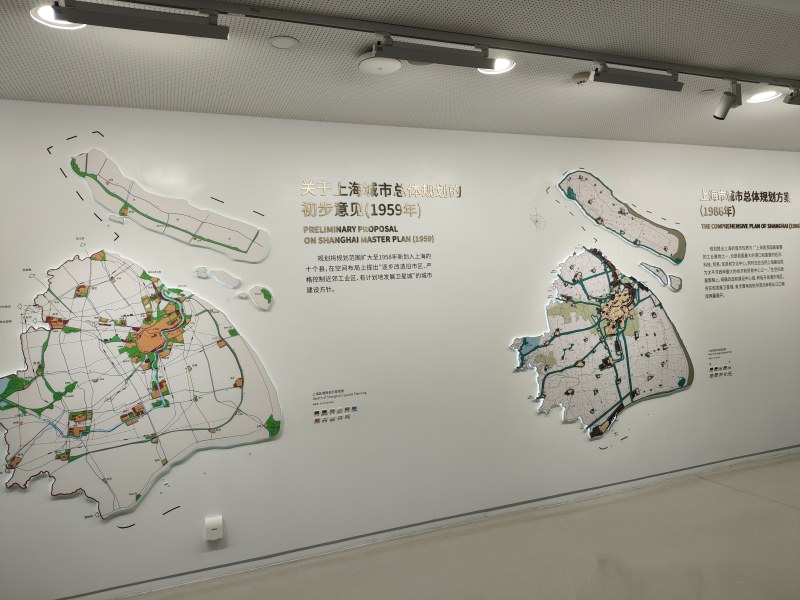 1959上海城市总规划初步意见-1986上海城市总规划方案