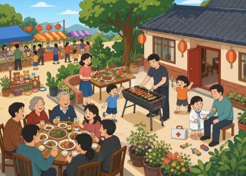 这个五一：集场、烧烤、小医生和饭局