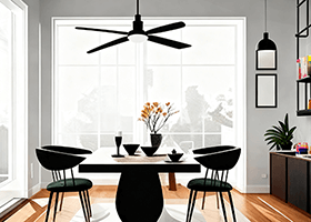 餐厅新换风扇灯