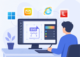UserAgent图标的SVG化尝试：从纯色到渐变与高光